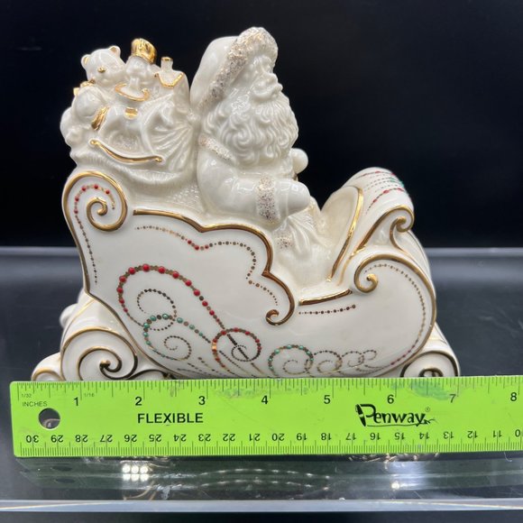 Lenox Dash All The Way Collection Santa Sleigh Christmas Holiday Home Decor - Picture 15 of 16